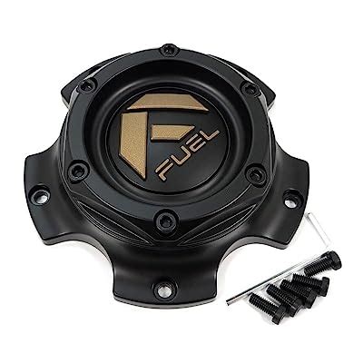 Buy Fuel Off-Roads Matte Black Wheel Center Hub Cap Bronze Logo 6OD ...