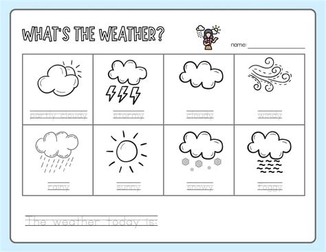 Image result for Weather Worksheets