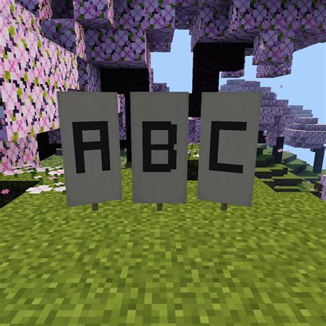 How To Make Letters In Minecraft On Banners