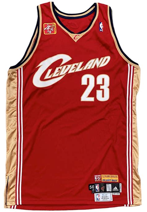 2007 LeBron James Cleveland Cavaliers Preseason Game-Used Road Jersey ...