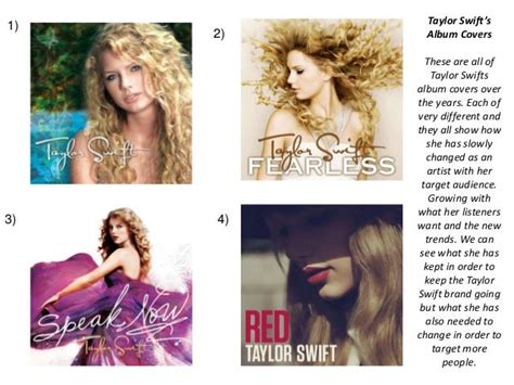 Analysis on taylor swift’s cd album covers