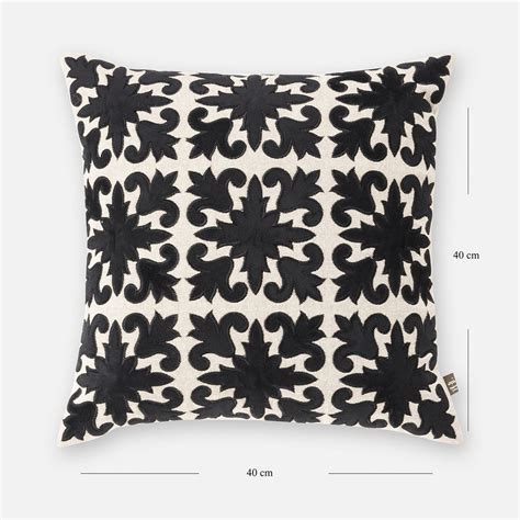 Shop Cream Applique Work Cushion Cover - at Best Price Online in India