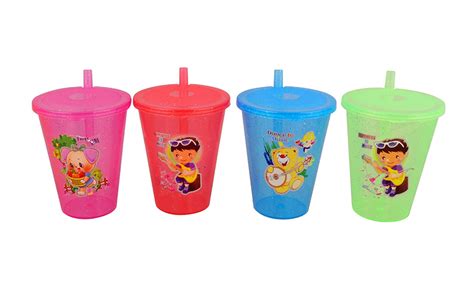 PUTHAK - Unequetrend Cartoon Design Water Sipper, Sipper Straw Glass ...