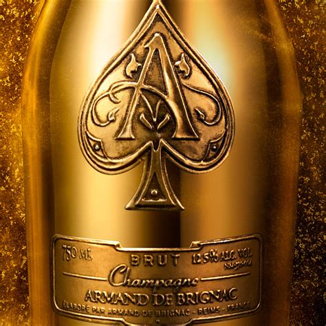 Ace of Spades Champagne // Gold Brut + Velvet Bag // 750ml - Armand de ...