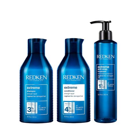 Amazon.com: Redken Extreme Shampoo, Conditioner & Anti-Snap Leave-In ...