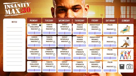 Probably your best Insanity Max 30 Calendar : r/insanity