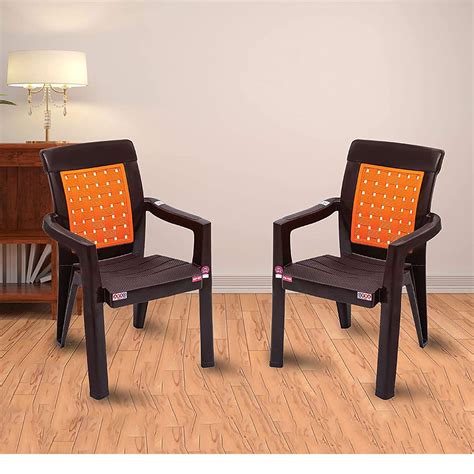 AVRO Furniture 2581 Plastic Chairs | Set of 2 Pcs | Plastic Chair With ...