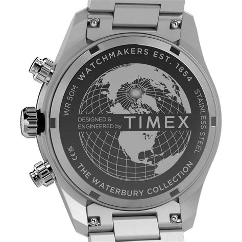 Timex Waterbury Heritage Chronograph Blue Mens Watch TW2Y70500 – Sethi ...