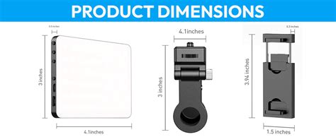 Adofys LED Portable Selfie Light Video Conference Lighting with Clip ...