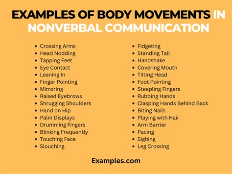 Nonverbal Gestures Examples 的图像结果