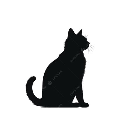 Cat Sitting Silhouette Clip Art 96,895 Dog Cat Silhouette Stock