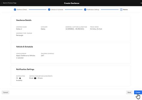 Create a geofence