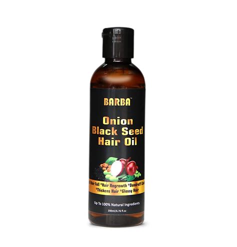 Buy Barba Onion Black Seed Hair Oil For Women & Men 200ML Online at Low ...