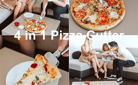 Buy Baskety Pizza Cutter Wheel 4 in 1 Design, Super Sharp Slicer, Very ...