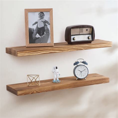 Amazon.com: Fun Memories Handcrafted European Pine Floating Shelves ...
