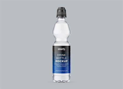 Mineral Water Bottle Mockup | Free PSD Templates