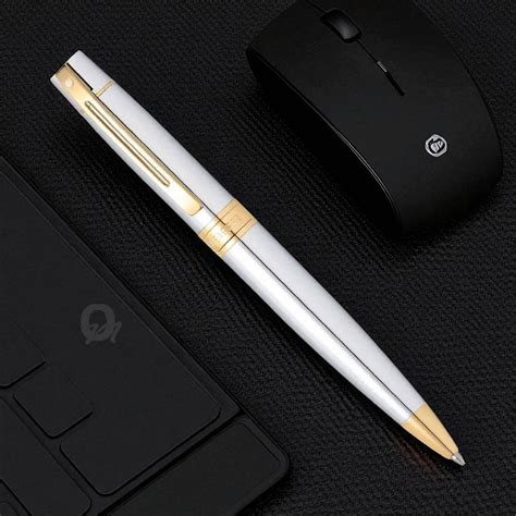 Sheaffer 300 Bright Chrome GT Ballpoint Pen A9342