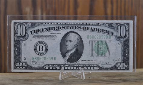 1934 10 Dollar Bill - Choose by Grade - 1934 Ten Dollar Federal Reserve ...
