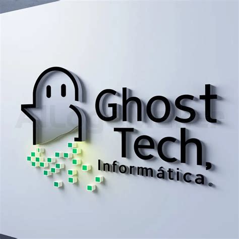 LOGO Design for Ghost Tech Modern Ghost Symbol with Clean Typography ...