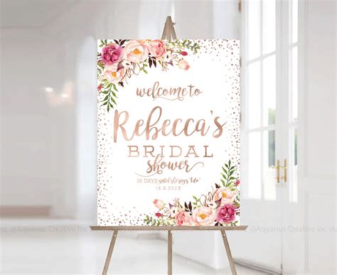 Bridal Shower Sign, Bridal Shower Decorations, Bridal Shower Welcome ...