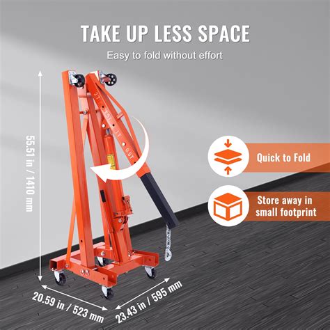 BENTISM 2T Folding Engine Crane Movable Engine Hoist India | Ubuy