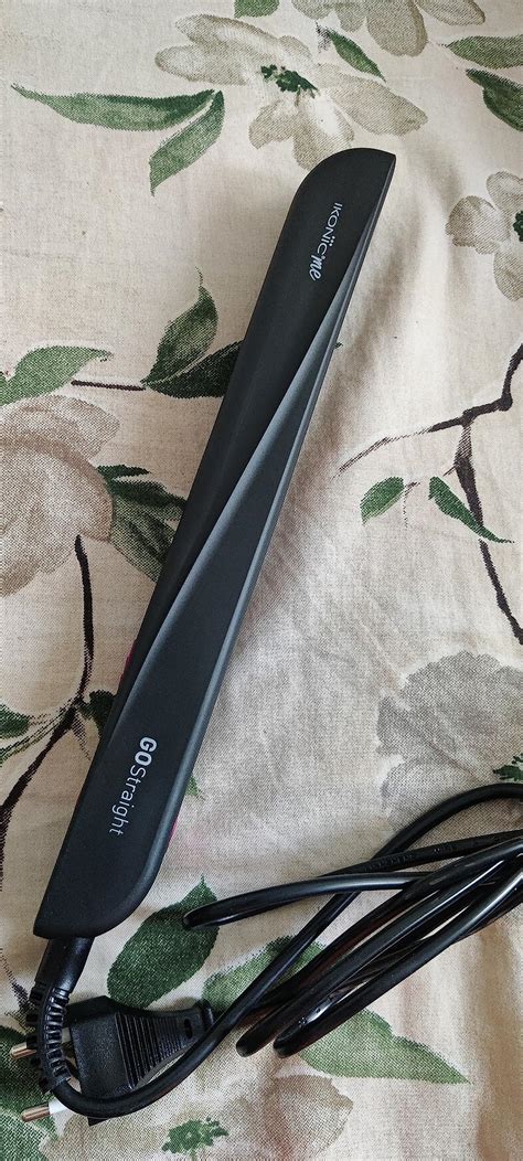 Ikonic Go Straight Hair Straightener, Black & Pink | Floating & Ceramic ...