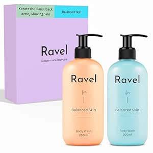 Buy Ravel Customized Bodywash Pack of 2 for Balanced Skin, Gently ...