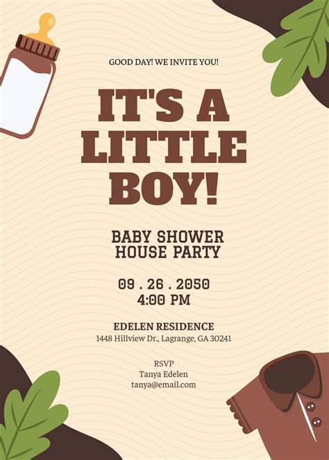 Rustic Baby Shower Invitations Templates Rustic Winter Baby Shower