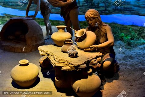 仰韶文化制陶雕塑,文物考古,文化艺术,摄影素材,汇图网www.huitu.com