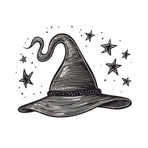 Halloween Witch Hat Drawing