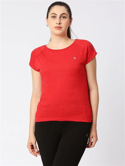 Women Red Solid Top - Inner Flow-CR - Lovable India
