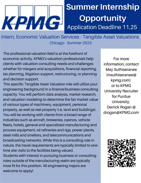KPMG Summer Internship Opportunity – Undergraduate Blog