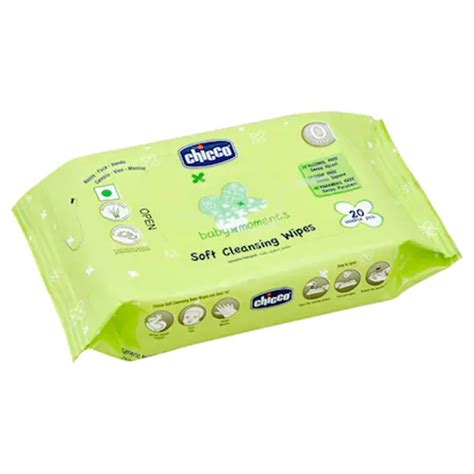 Chicco Baby Moments Soft Cleansing Wipes 20 pcs – Looknstyle