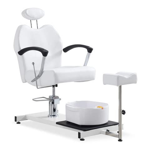 Buy Reclining Pedicure Station Hydraulic Height Adjustable, 360 Swivel ...