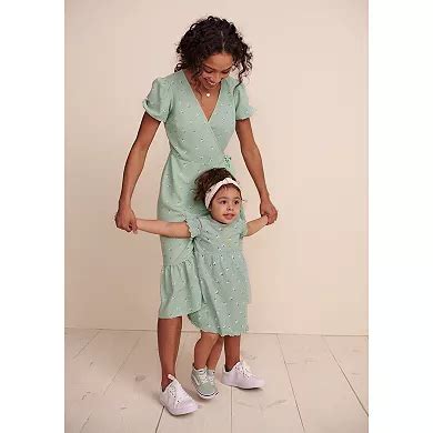Toddler Girl Little Co. by Lauren Conrad Organic Lettuce Edge Henley Dress