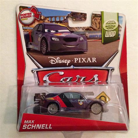 Disney Pixar Cars WGP Max Schnell #4/15 Poster Sticker Inside Card ...