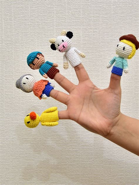 Ranch Pals Finger Puppets – Handcrafted Amigurumi Farm Animal Set | So ...