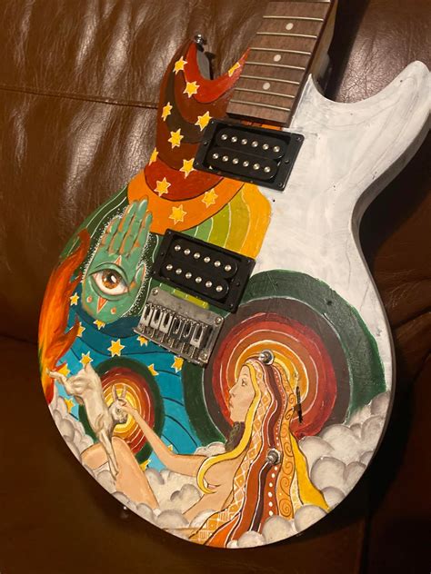 A guitar I’m painting atm! : r/ActualHippies