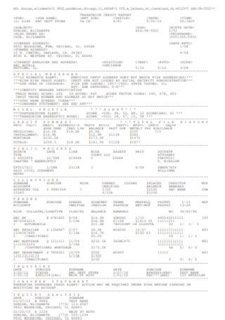 Image result for TransUnion Credit Report