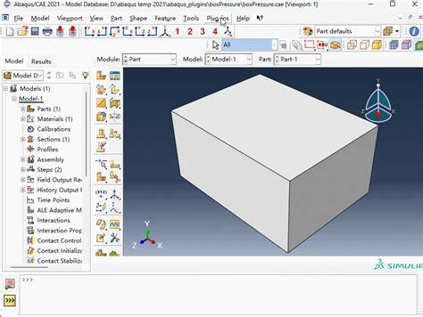 Abaqus 3D Example 的图像结果