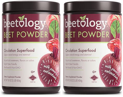 Amazon.com: Beetology 100% Beet Root Powder, (2 Pack = 2 Lbs),16oz ...