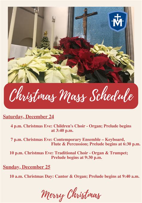 Christmas Mass Schedule – Immaculate Conception Church