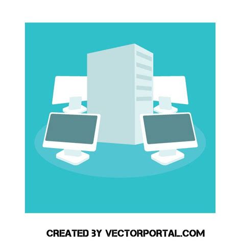 Computer Network Types Vector Image 的图像结果