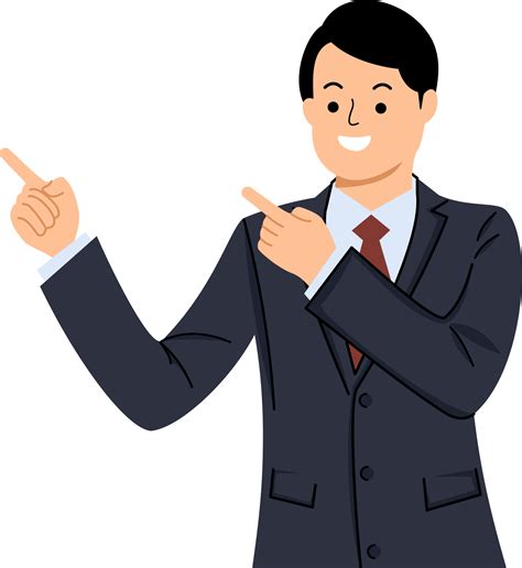 Business Man Pointing PNG 的图像结果