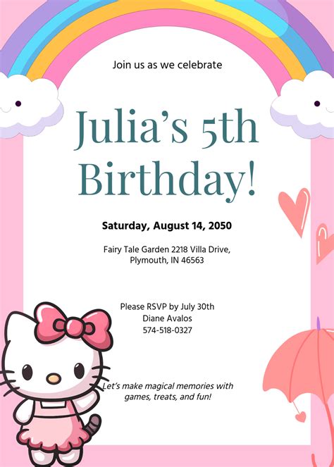 Free Aesthetic Hello Kitty Label Template to Edit Online