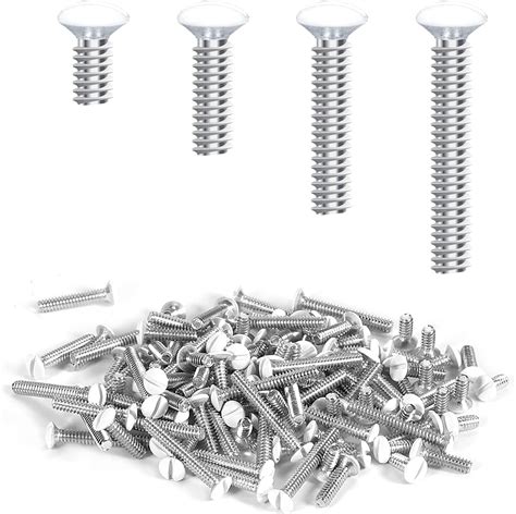 200 Pieces Wall Plate Screws 4 Sizes Electrical Outlet Cover Screws ...