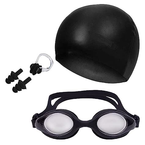ispeed Swimming Kit with Antifog Goggles,Silicone Cap Noseclip,EarPlugs ...