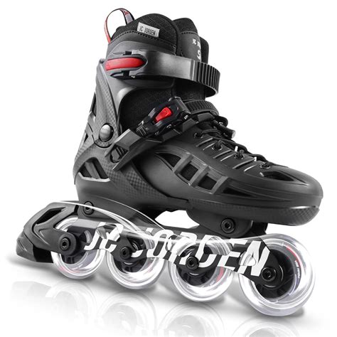JC JORDEN Inline Skates for Women Men, 4 Sizes Adjustable Roller Skates ...