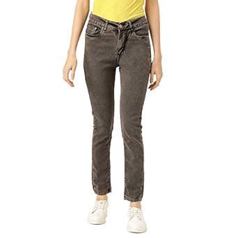 Buy PARIS HAMILTON Women's High Waist Slim fit Colored Stretchable High ...