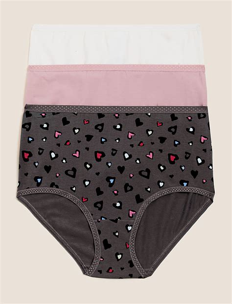 Buy 3pk Cotton Rich Full Briefs at Marks & Spencer